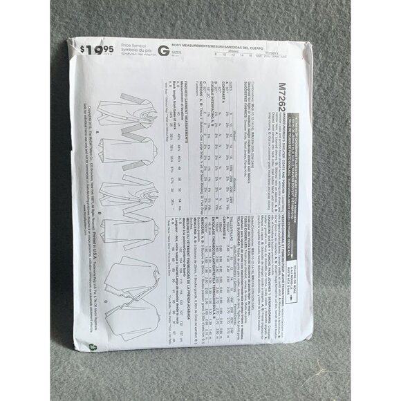 McCalls M7262 Womens Jacket Sewing Pattern Size 18-24 by Khaliah Ali uncut - Picture 2 of 2